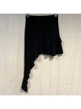 Shein Black Mini Skirt Elastic Waist Size Medium